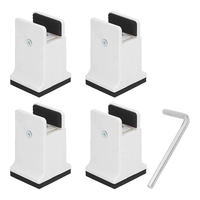 lyrlody Raised Bed Blocks, 4pcs Adjustable Furniture Risers with Screw