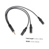CAXUSD 1pc Audio Splitter Cable to Headset Adapter for Mobile