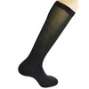 Yomandamor Men's Socks, Autumn, Business, Set of 4, Black, Black