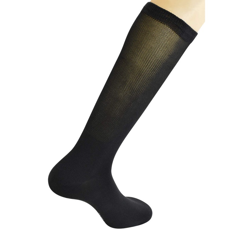 Yomandamor Men's Socks, Autumn, Business, Set of 4, Black, Black