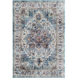 Rugs America Isle IG10A Good Vibes Transitional Vintage Area Rug, 5'3" x 7'0"