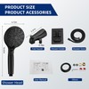 sagetta Black Bathtub Spout with Diverter Combo Bathtub Fuacet Fits