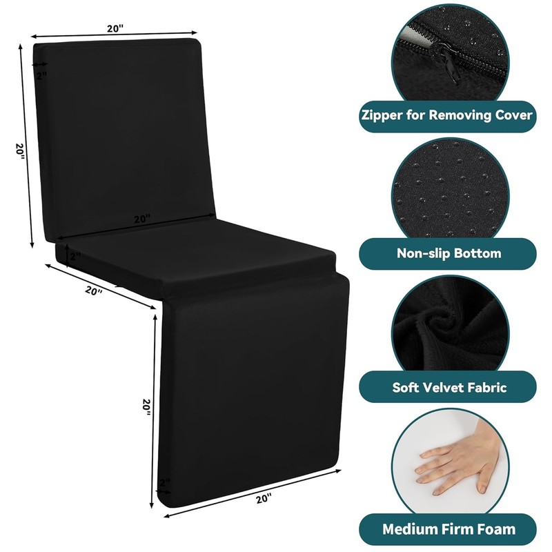HOMBYS 3-in-1 Recliner Seat Cushion with Lumbar Support Pillow &