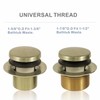 Gold Brushed Tub Drain Tip-Toe Tub Trim Set Conversion Kit