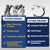 CHUN YUNG DA Heavy Duty Hose Clamps, Stainless Steel T