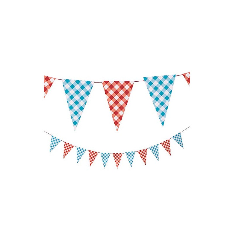 County Fair Hanging Pennant Banner - 9 feet with 7