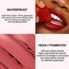 Matte Lipstick Lip Liner Set - Long-Lasting, Waterproof, Full-Coverage Lip