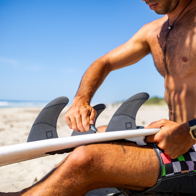 Surf Squared Medium Thruster Fins Set (3 Fins) - Honeycomb