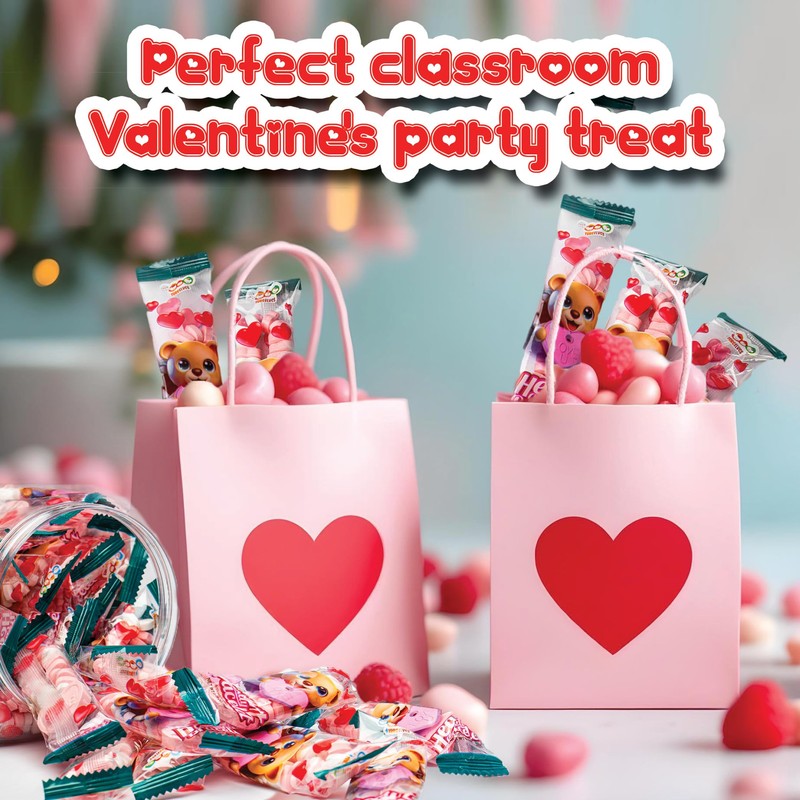 50 Heart Candy Bracelets with Heart Shaped Candy Beads and