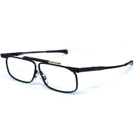 SlimFold Kanda (005) of Japan Folding Reading Glasses w/Case in Black ; +1.25