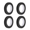 QUARKZMAN 4 Pieces 0.4 Inch Wide 14 Yards Black Masking Tape Painter's Tape Rolls for Home Office Commercial Contractors Clean Drip Free Painting Wide Crepe Paper