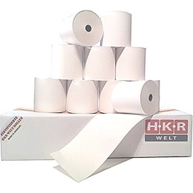 HKR-Welt® 50 Thermal Rolls for Bizerba 58 mm Wide - 50 m Long - Thermal Receipt Rolls 58 x 50 x 12 - Till Rolls 58/50/12 White - Made of 48 g/m² Thermal Paper - BPA (Bisphenol-A) Free