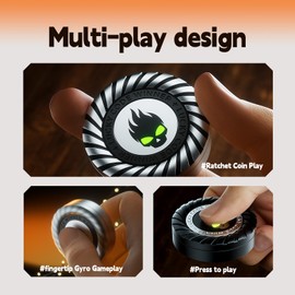 Fidget Spinner, Cool Mental Fidget Toys for Adults & Teen, Multi-Fun Stress Relief Toys in Working Studying Waitting Breaks, Pop Finger Hand Spinner in Your Beside, Gift and Festival Party Favor