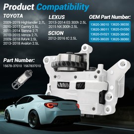 13620-36020 Engine Balance Shaft Assembly Fit for Toyota Highlander Camry Sienna Venza Rav4 Avalon/NX300 h ES300h/Scion TC 4-Cylinder Models, 2ARFE Balancer Shaft with an Oil Control Valve Filter