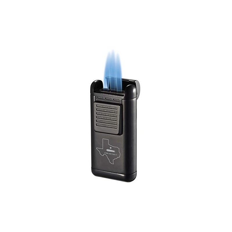 Visol Antero Black Butane Torch Triple Flame Refillable Gas Lighter
