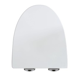 WinZo UF002 Slow Close Elongated Toilet Seat with Non-slip Seat Bumpers,Top Mounting Quick Release Easy Remove Durable Hinges White