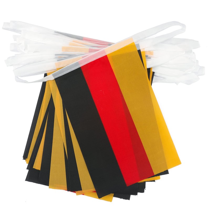 G2PLUS 11M Germany Flag Chain, Garland with 40 German Flags,