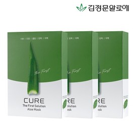 Kim Jung Moon Aloe Cure Aloe Mask Pack Season 2 30 Sheets / 김정문알로에 큐어 알로에 마스크팩 시즌2 30매