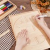 BENECREAT Clock Router Templates, 30cm Acrylic Router Inlay Template, Circle