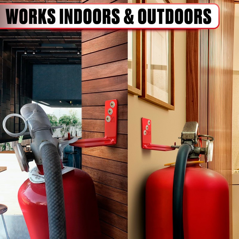 Set of 4 Fire Extinguisher Mount Bracket - 2.36″ ×