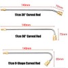 17 cm 3600PSI Pressure Washer Wand Extension Angle Quick Connect