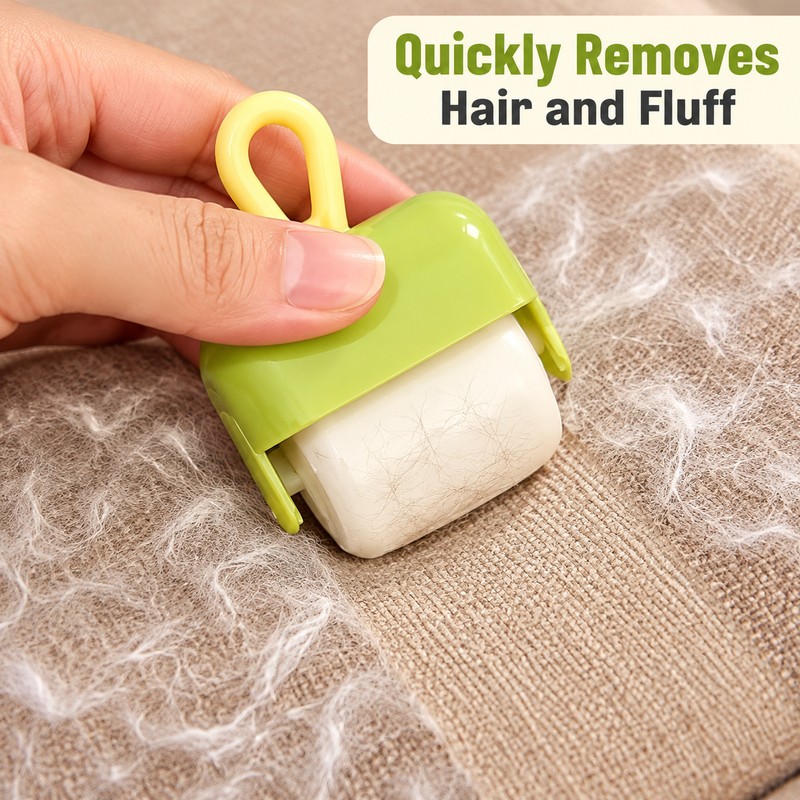 3 Pack Mini Reusable Sticky Lint Roller for Pet Hair