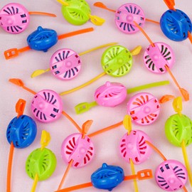 KatchOn, Colorful Spinning Tops for Kids - Pack of 24 Spinners | Gyroscopes Toy - Great for Party Favors, Gifts | Pull Strip Spinning Top Toy Multicolored | Birthday Party Favors for Kids