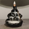 Moylor Ceramic Waterfall Incense Burner Set with 40 pcs Cones