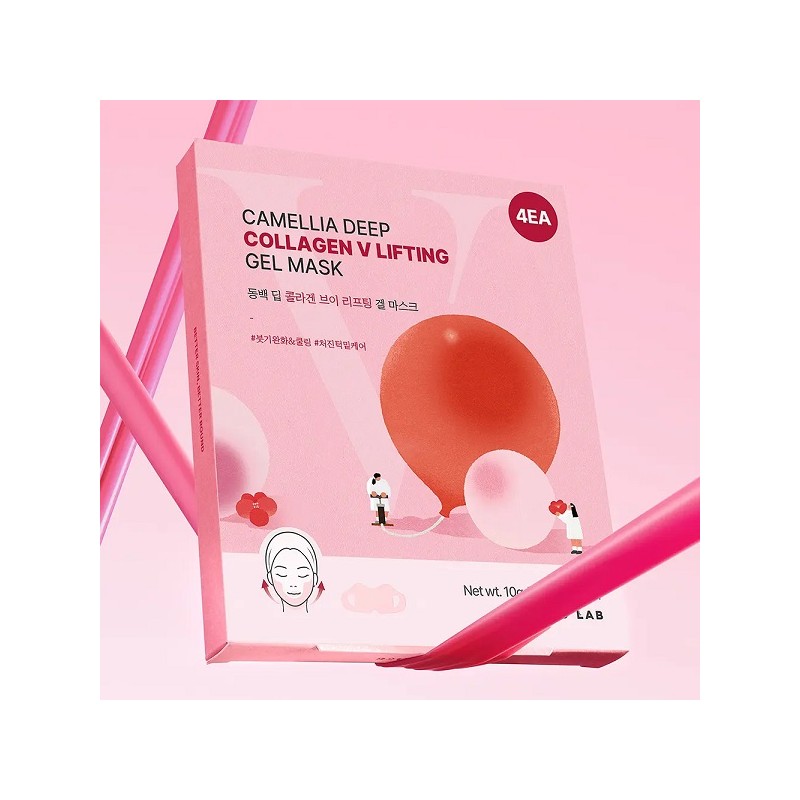 Round Wrap Camellia Deep Collagen V Lifting Gel Mask (4