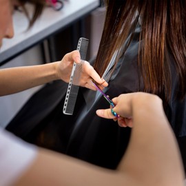 Set of 2 Aluminium Hairdressing Combs Professional Combs Antistatic Carbon Comb Metal Hair Hairdressing Comb Set Beard Comb Salon Comb for Men Women