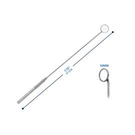 Laryngeal BOILABLE Hygiene Dental Mirrors with Handle German Stainless Steel Surgical Instruments (#0 14mm)