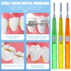 30 Pcs Interdental Brushes Set with Multiple Sizes, Includes 5