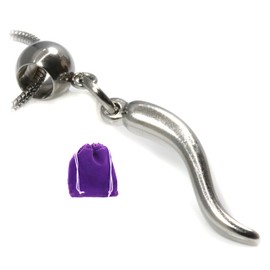 Italian Horn - An Italian Necklace or Italian Horn Necklace for Women and Italian Horn Mens Necklace - 100% Stainless Steel for Sensitive Skin, Stainless Steel, No Gemstone