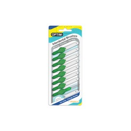 OPTIM INTERDENTAL BRUSH BLISTER (8 BRUSHES) - GREEN (SIZE 5 / 0.8 MM)