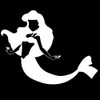 Bargain Max Decals - Mermaid Little Girl Sticker Decal Notebook