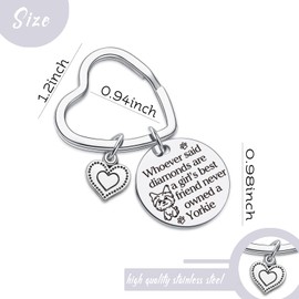 7RVZM 7RVZM Yorkie Lover Gift Yorkshire Terrier Gifts Yorkie Mom Jewelry Yorkie Keychain Yorkie Owner Keychain Best Yorkie Mom Ever Gift Yorkie Person Keychain Dog Gift Sister Gift