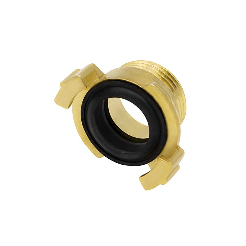 Variosan Geka System plain brass quick coupling, male thread