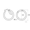 Waki Sangyo BK-1033 Round Carabiner Keychain Climbing Round Small Size
