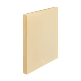 Lihit Lab File Clear Book A4 42 Pockets CUBEFIZZ S Shape Beige N6001-16
