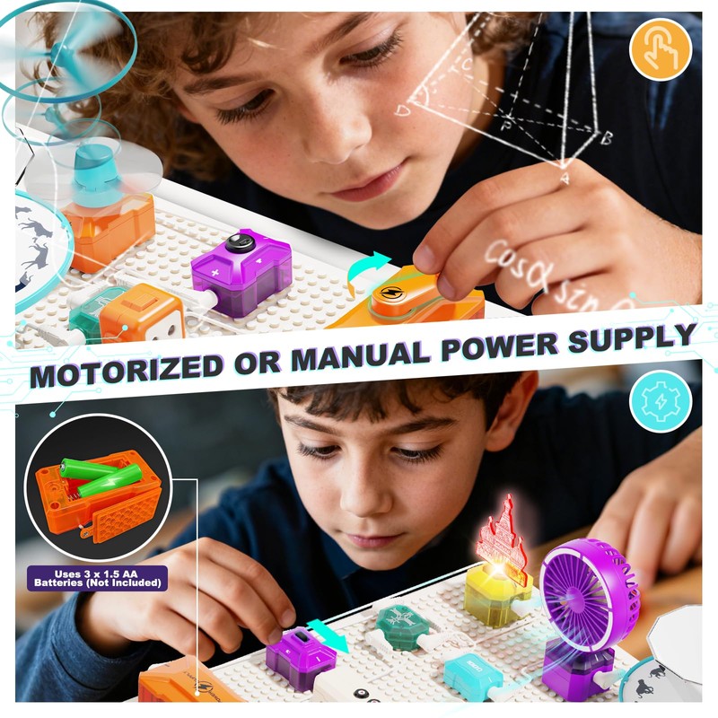 VATOS Science Circuit for Kids, 68PCS Electronics Exploration Kit with
