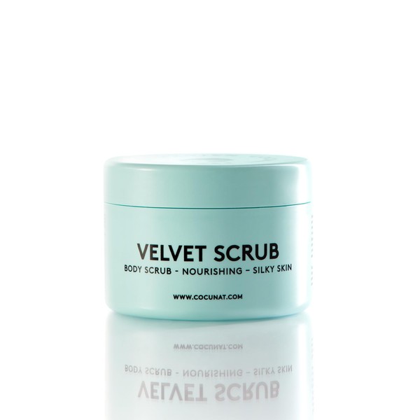 COCUNAT | Velvet Body Scrub | Removes dead cells | Cleanses, nourishes, and hydrates | Massages and stimulates circulation | Soft skin | Citrus aroma | 200 ml.