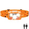 BeaMystGear Headlamp Rechargeable LED, 800 Lumens with Red & White