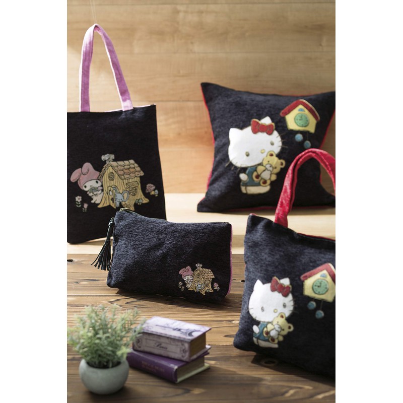 Marushin 3335006600 Black My Melody Lunch Tote H 10.2 x