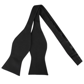 Pajarita de seda para hombre, de microfibra, corbata de moño, clásica, para novios, corbatas formales para hombres, Sarga texturizada, Talla única