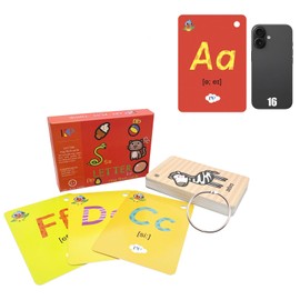 Kids ABC Flash Cards,Toddler Alphabet Sight Word Picture Preschool Flash Cards,Kindergarten Learning Activities Cards for Kids,Toddler 26 Pcs (Letter)