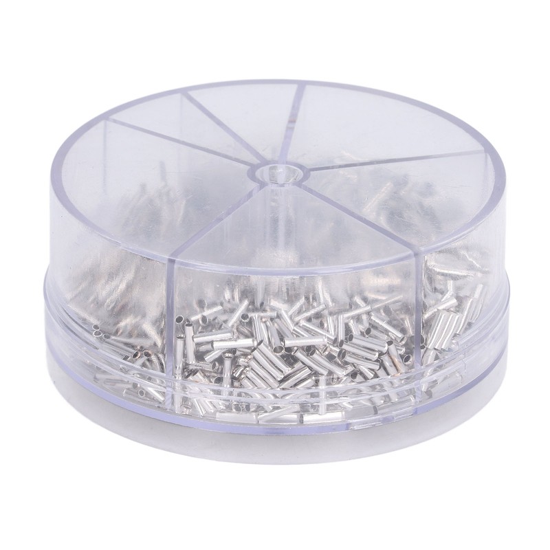 1900Pcs Wire Ferrule Non Insulated 0.52.5mm Connector Crimp Terminal 1422