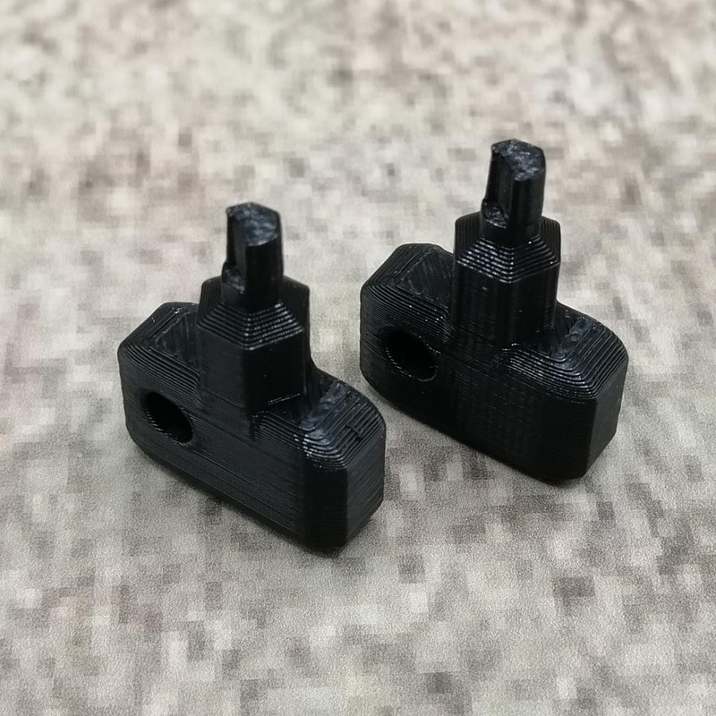 ULEIVA Replacement Key 2 x Black Compatible with Synology NAS