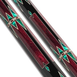 EVO MEG Glassfiber Pool Cue Stick, Low Deflection Pool Sticks with 5/16 * 18 Pin Joint and 12.5mm Tip, Evo tip, Hybrid Pro Taper