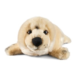 Living Nature Seal Stuffed Animal | Fluffy Animal | Soft Toy Gift for Kids | 12.5 inches