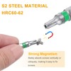 sourcing map 2pcs Star Screwdriver Bit TS20 1/4" Hex Shank